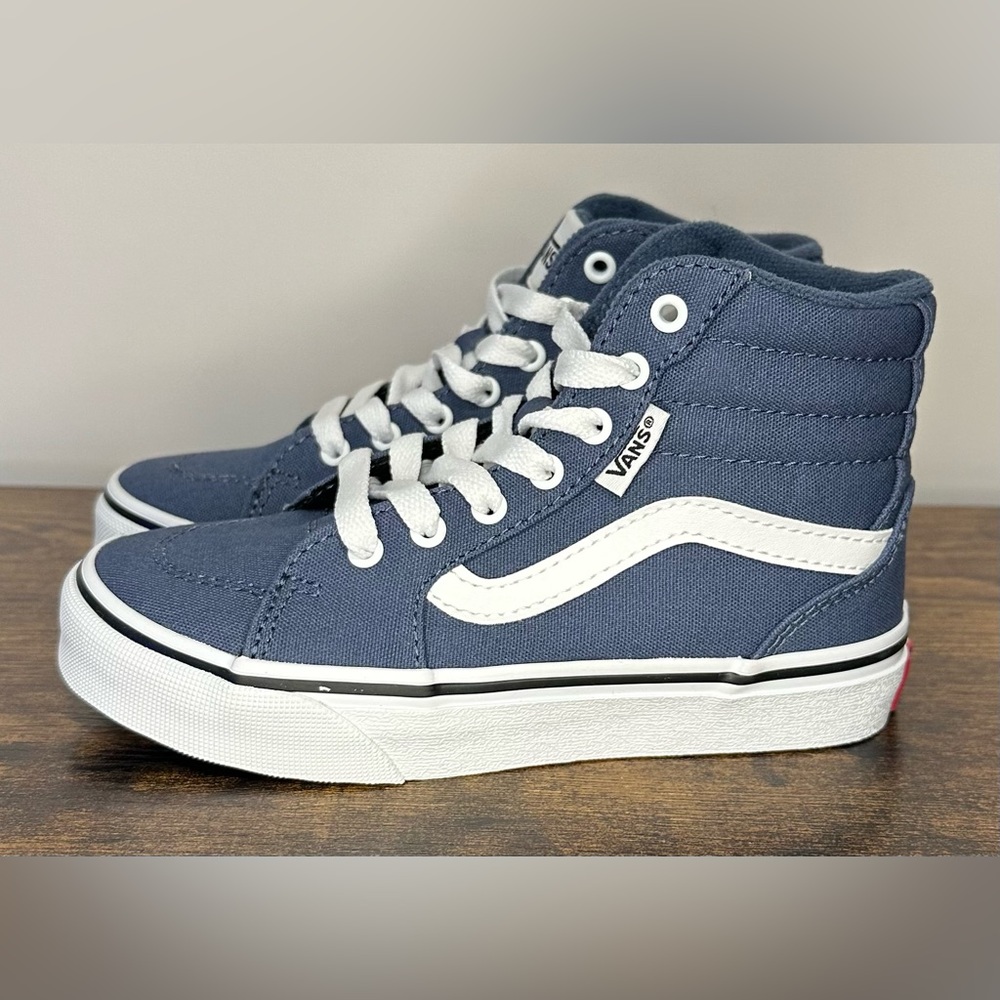 Vans Kids High-Top Sneakers Navy and White